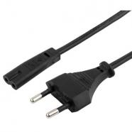 Gembird Cable Alimentación Euro 2pin C7 1. 8M Negro, original de la marca Gembird