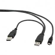 Gembird Cable Doble Usb A - MiniUsb 0. 9 Mts, original de la marca Gembird