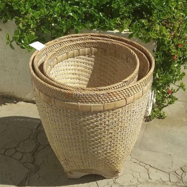 Conjunto 3 Cestas Blanco Lavado