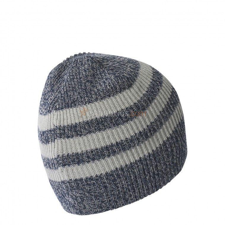 Gorro 3 franjas gris claro