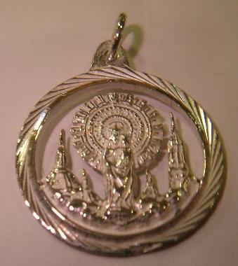 Medallas virgen pilar en oro y plata