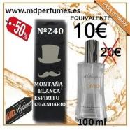 Perfume equivalente hombre n240 Montaña blanca Espirit