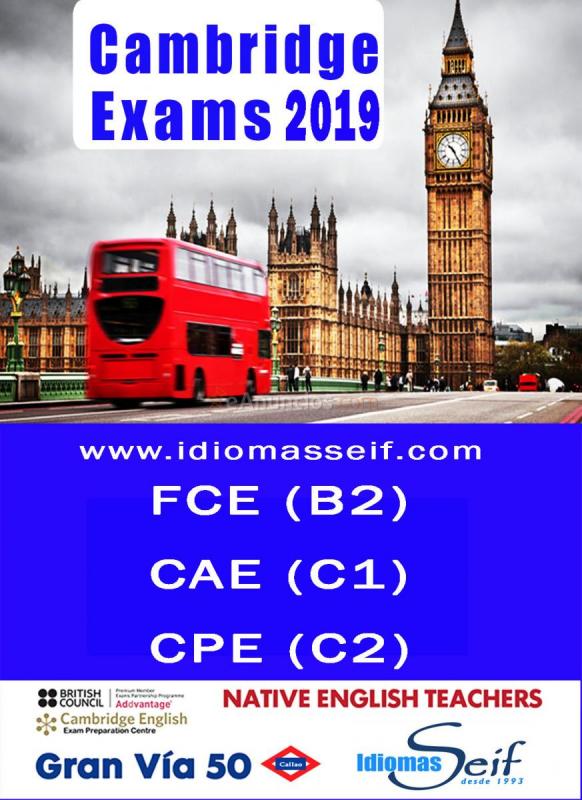 Clases de inglés B2. FCE. First Certificate