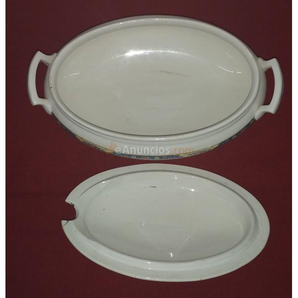 Sopera de ceramica de santander primera mitad siglo xx