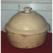 Antigua sopera de terracota vidriada siglo xix