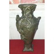 Jarrón modernista de calamina siglo xix