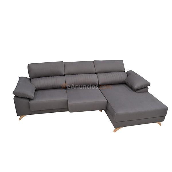 Sofá chaise longue River reclinable Bronx VF derecho piedra