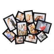 Portafotos múltiple 10 marcos negro