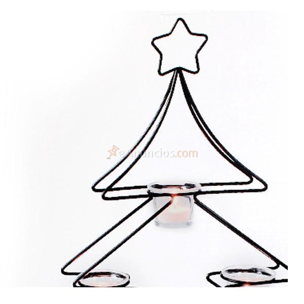 Porta velas árbol de Navidad