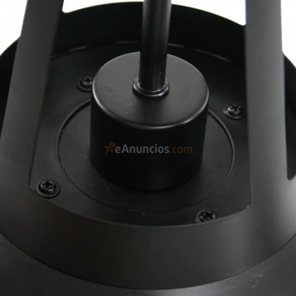 Lámpara colgante Safari metal 35 cm negro