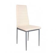 Silla Cóctel blanca polipiel 95x41x41