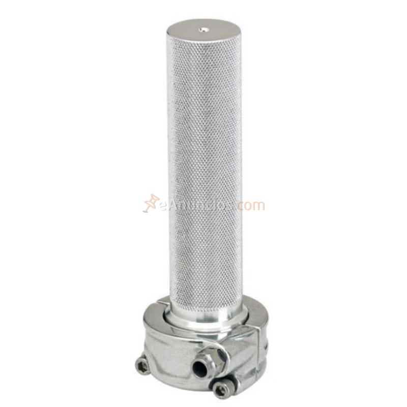 CAÑA ACELERADOR PULIDA CON SOPORTE UN CABLE PARA MANILLARES DE 1