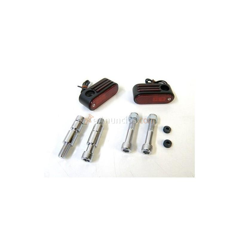 LUCES UNA BOMBILLA CUSTOM NEGRO 34 LENTE ROJA