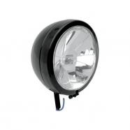 Faro auxiliar diamond negro lente transparente 11.43 cm