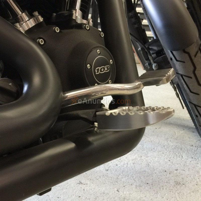 Estriberas meat hooks brass balls aluminio harley davidson