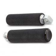Estriberas arlen ness knurled rubber negras harley davidson
