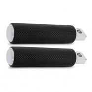 Estriberas arlen ness knurled rubber cromadas harley davidson