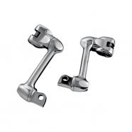 Soportes cromados estriberas regulables 3 pasajero harley david