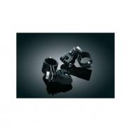 Abrazadera negro defensa 32mm para estriberas harley davidson