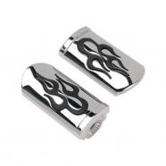 Estriberas ajustables universales chrome flamed