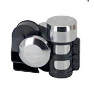 Bocina electroneumatica tornado dos tonos negracromada