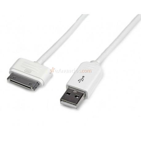 StarTech.com - Cable Cargador 1m Conector Dock Connector 30 Pines de Apple a USB 2.0 iPod, iPhone y iPad USB A