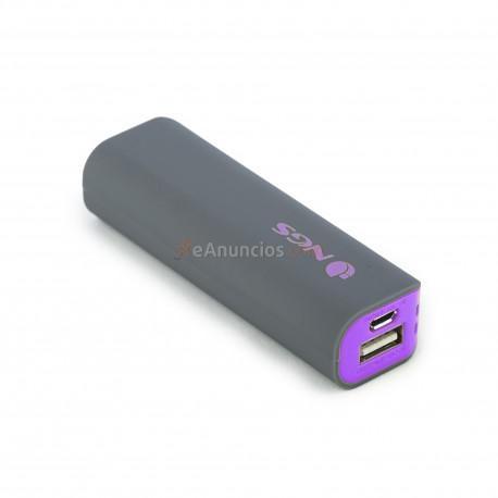 NGS - PowerPump 2200 Grape Ión de litio 2200mAh Gris, Violeta batería externa