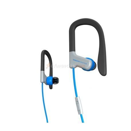 Energy Sistem - 429332 auriculares para móvil Binaural gancho de oreja, Dentro de oído Azul