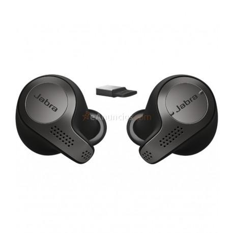 Jabra - Evolve 65t auriculares para móvil Binaural Dentro de oído Negro, Titanio
