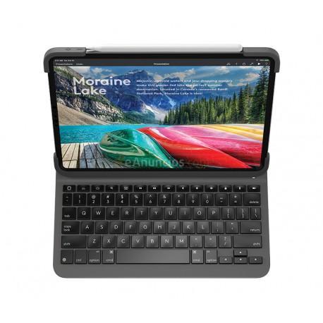 Logitech - SLIM FOLIO PRO teclado para móvil QWERTY Español Grafito Bluetooth - 22366095