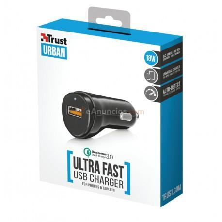 Trust - 21819 Auto Negro cargador de dispositivo móvil