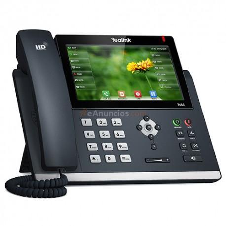 Yealink - SIP-T48S teléfono IP Negro Terminal con conexión por cable LCD 16 líneas
