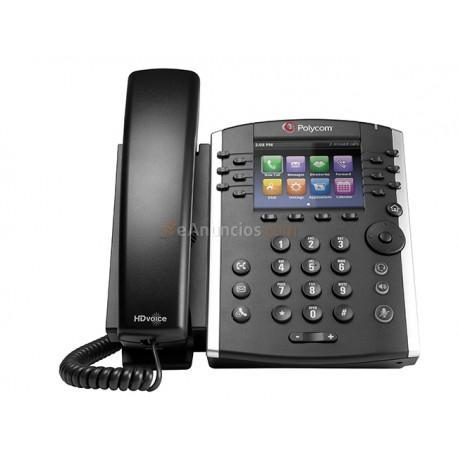 Polycom - VVX 411 teléfono IP Negro Terminal con conexión por cable TFT 12 líneas