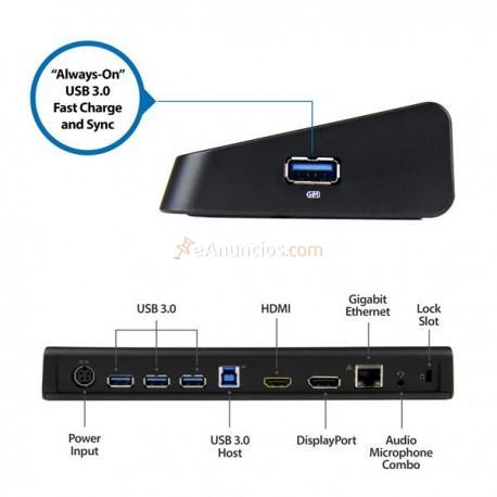 StarTech.com - Docking Station USB 3.0 para Dos Monitores con HDMI y DisplayPort 4K