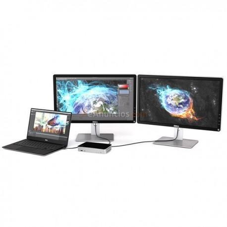 StarTech.com - Dock USB-C de Monitores Duales para Windows con Bahía SATA de 2,5” para SSDHDD