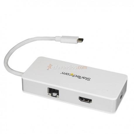 StarTech.com - Docking Station para Ordenadores Portátiles USB-C - Replicador de Puertos USB Tipo C HDMI Red Ethern