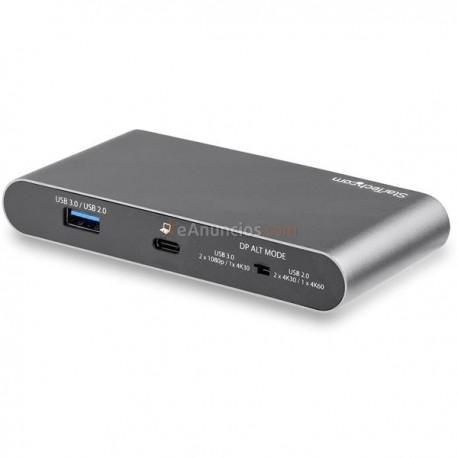 StarTech.com - Adaptador Multipuerto USB C para Dos Monitores - 2x HDMI 4K - PD 3.0 de 100W - Docking Station USB T