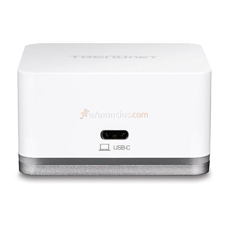 Trendnet - TUC-DS1 base para portátil y replicador de puertos Alámbrico USB 3.0 (3.1 Gen 1) Type-C Plata, Blanco