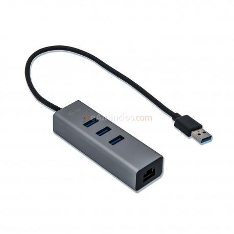 i-tec - Metal USB 3.0 HUB 3 Port + Gigabit Ethernet Adapter