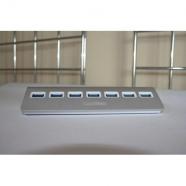 CoolBox - HUBCOO7ALU3 USB 3.0 (3.1 Gen 1) Type-A 5000Mbits Plata nodo concentrador