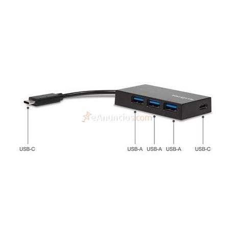 Targus - ACH922EU hub de interfaz USB 3.0 (3.1 Gen 1) Type-C 5000 Mbits Negro