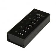 StarTech.com - Hub Concentrador USB 3.0 de 4 Puertos y 3 Puertos de Carga USB ( 2x 1A y 1x 2A) - Ladrón con Carcasa
