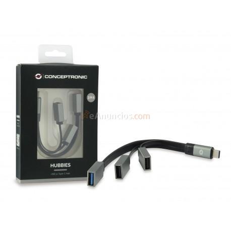Conceptronic - HUBBIES01G USB 3.1 (3.1 Gen 2) Type-C 5000 Mbits Gris