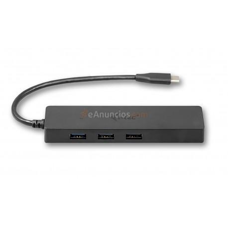 i-tec - Advance USB-C Slim Passive HUB 3 Port + Gigabit Ethernet Adapter