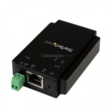 StarTech.com - Servidor IP Ethernet de Dispositivos Serie con 1 Puerto RS-232 - Adaptador Serial de Montaje en Riel