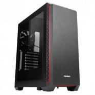 Antec - P7 Window Midi-Tower Negro, Rojo