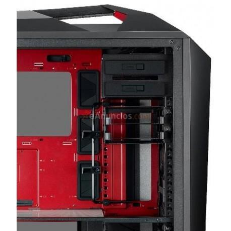 Cooler Master - MasterCase MC500Mt Midi-Tower Negro, Metálico, Rojo