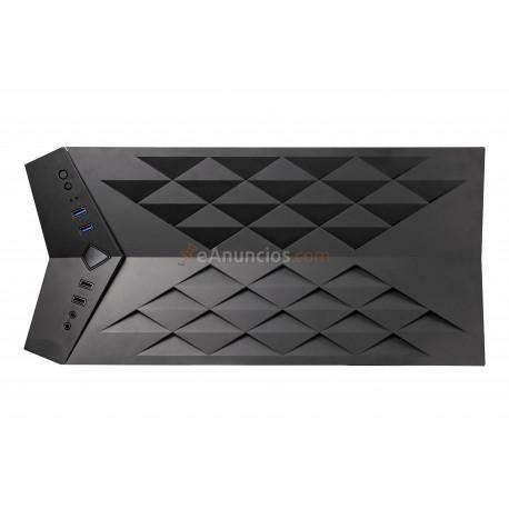 Nfortec - Torre Gaming RGB Hyperion con Panel Lateral de Cristal Templado y Ventilador RGB de 120mm Incluido - Colo