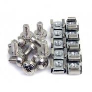 StarTech.com - Paquete de 50 Tornillos y Tuercas Enjauladas Cage Nuts M6