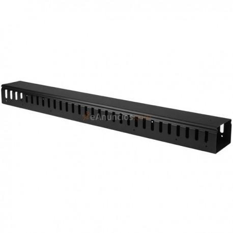 StarTech.com - Gestor Organizador Vertical de Cableado con Lengüetas - 0U - 91cm